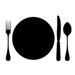 Plate, fork, spoon and knife, Food and Beverages, download free ...