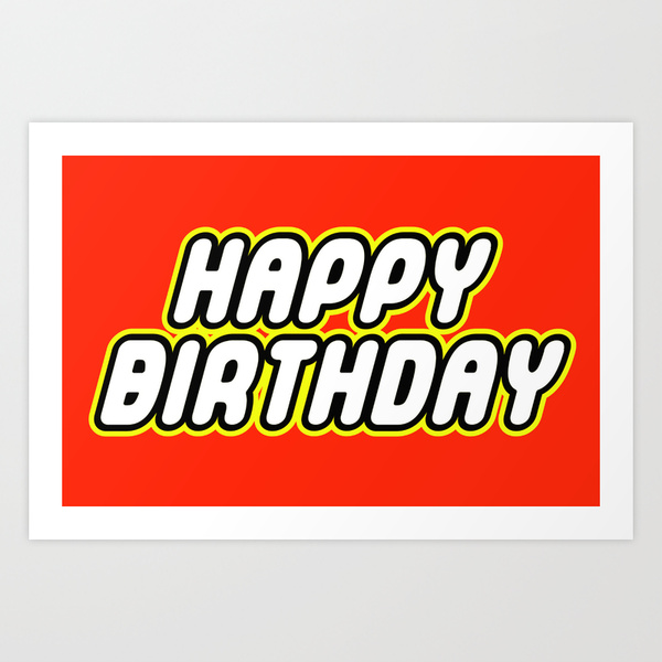 HAPPY BIRTHDAY in Brick Font Logo Design by Chillee Wilson Art ...