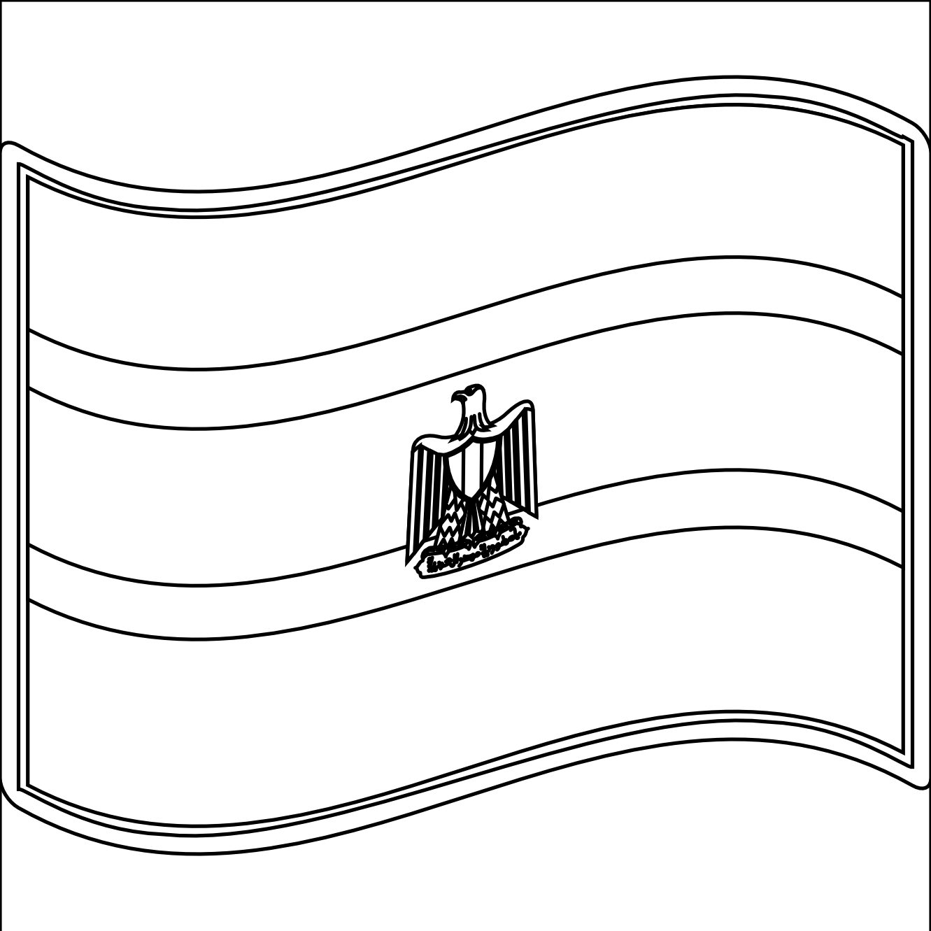 nuvola egyptian flag black white line art tattoo nuvola egyptian flag black white line art tattoo