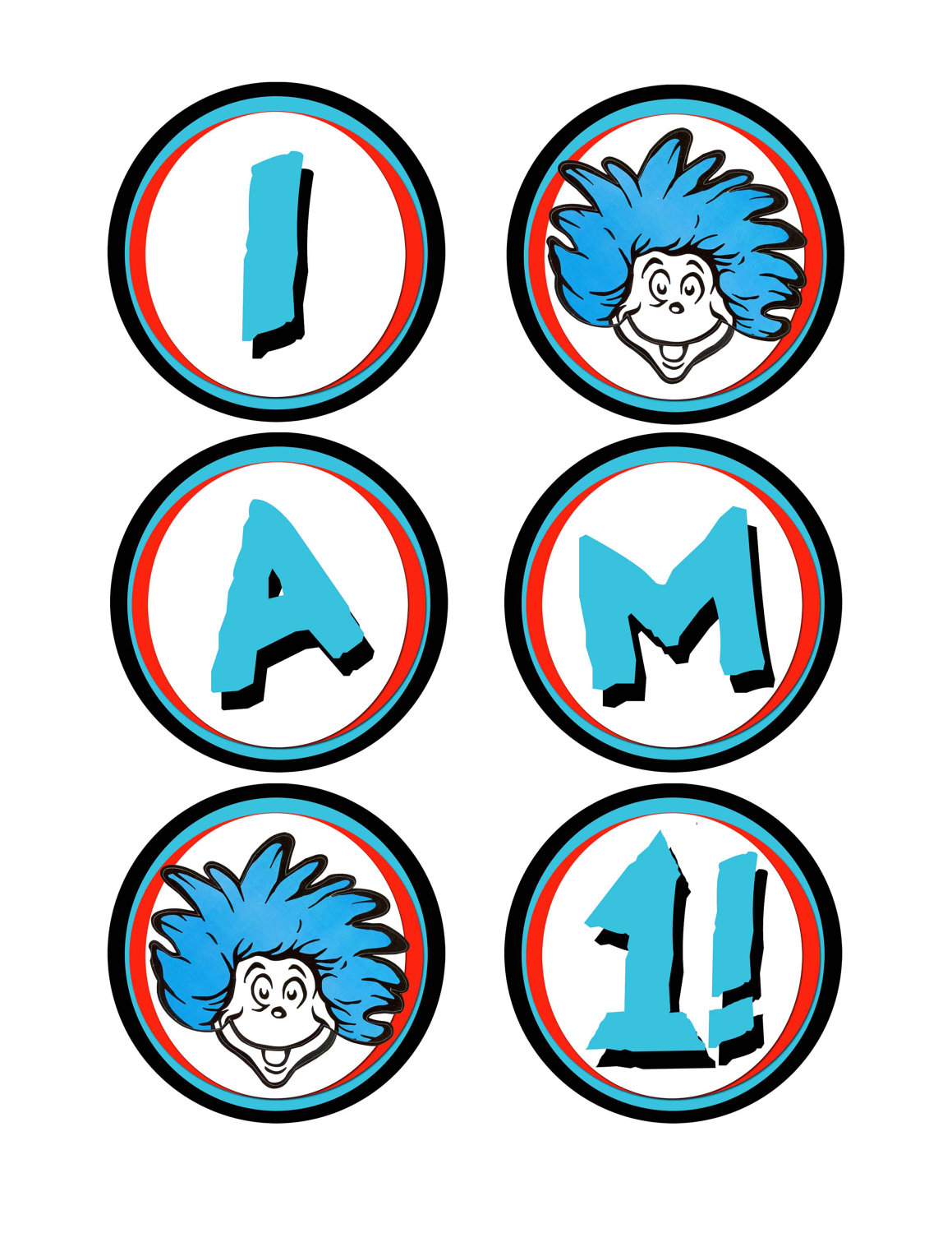 Thing 1 And Thing 2 Printable Clip Art - ClipArt Best
