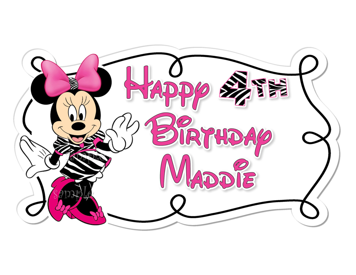 Minnie mouse birthday clip art