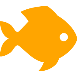 Orange fish icon - Free orange animal icons