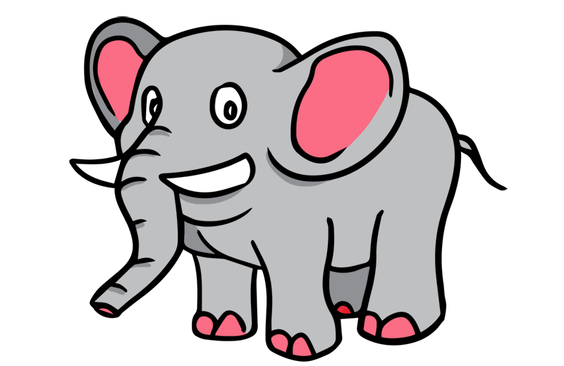 Free clipart elephant cartoon