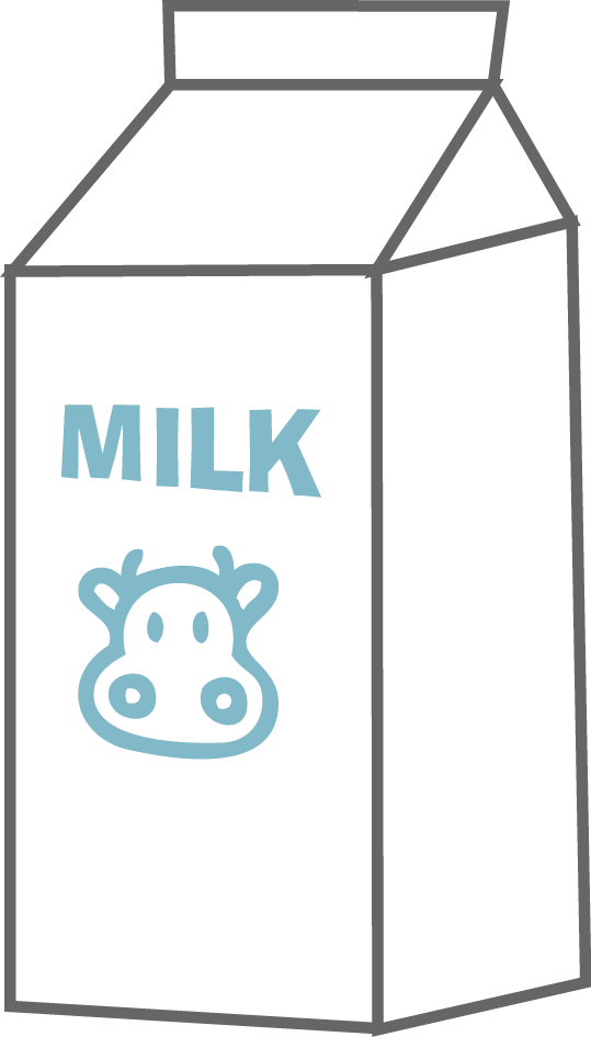 Milk carton bus clipart