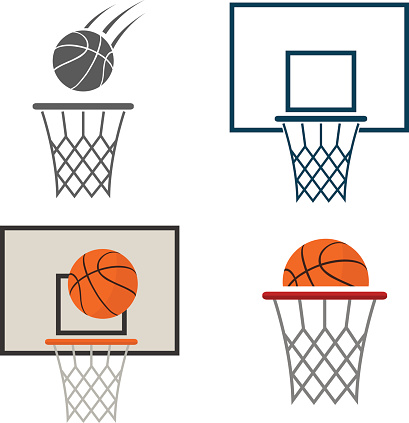 Basketball Hoop Clip Art, Vector Images & Illustrations