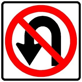 Printable U Turn Signs Clipart - Free to use Clip Art Resource