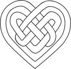Celtic heart, Celtic heart knot and Heart knot