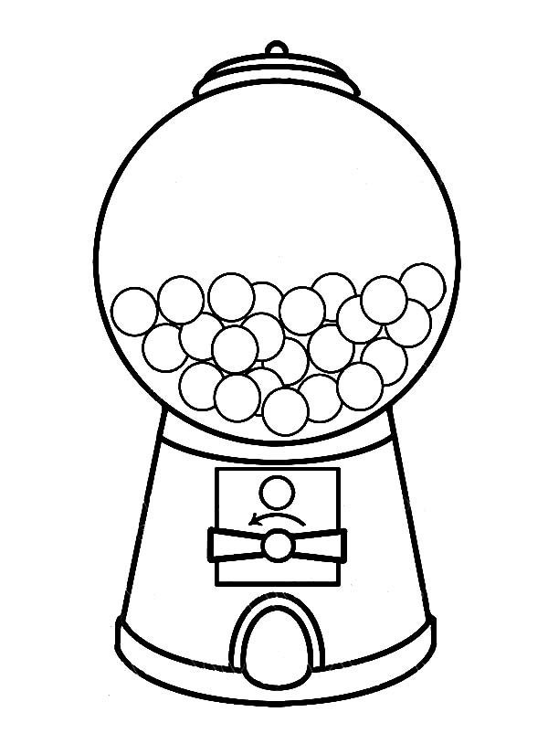 Gumball Machine Coloring Pages for Kids - Free & Printable ...