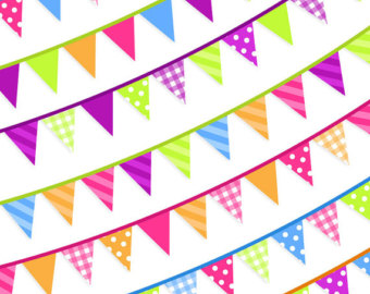 Pastel Bunting Clipart - Free Clipart Images