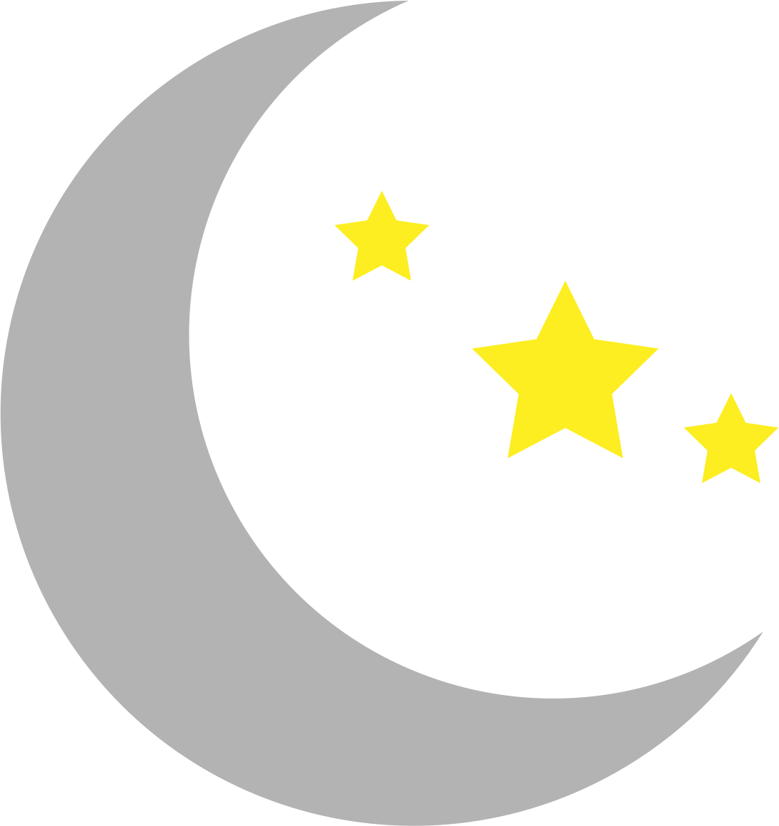 Clipart moon and stars