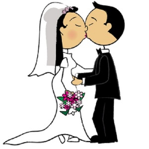 Married Black Couple Clipart