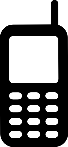 Cell phone clipart vector