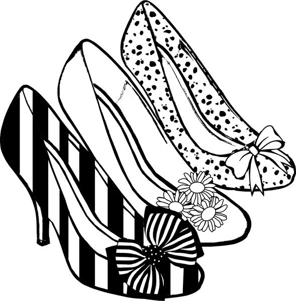 High Heel Coloring Page - ClipArt Best