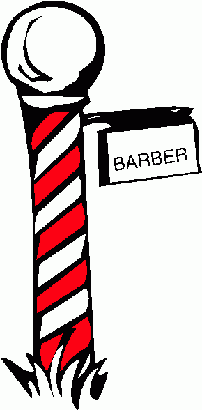 Barber pole clip art