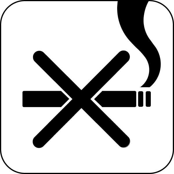 no smoking clip art black and white - photo #13