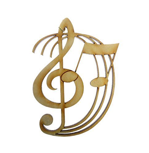 Amazon.com: Treble Clef Ornament - Musician Gift - Treble Clef ...