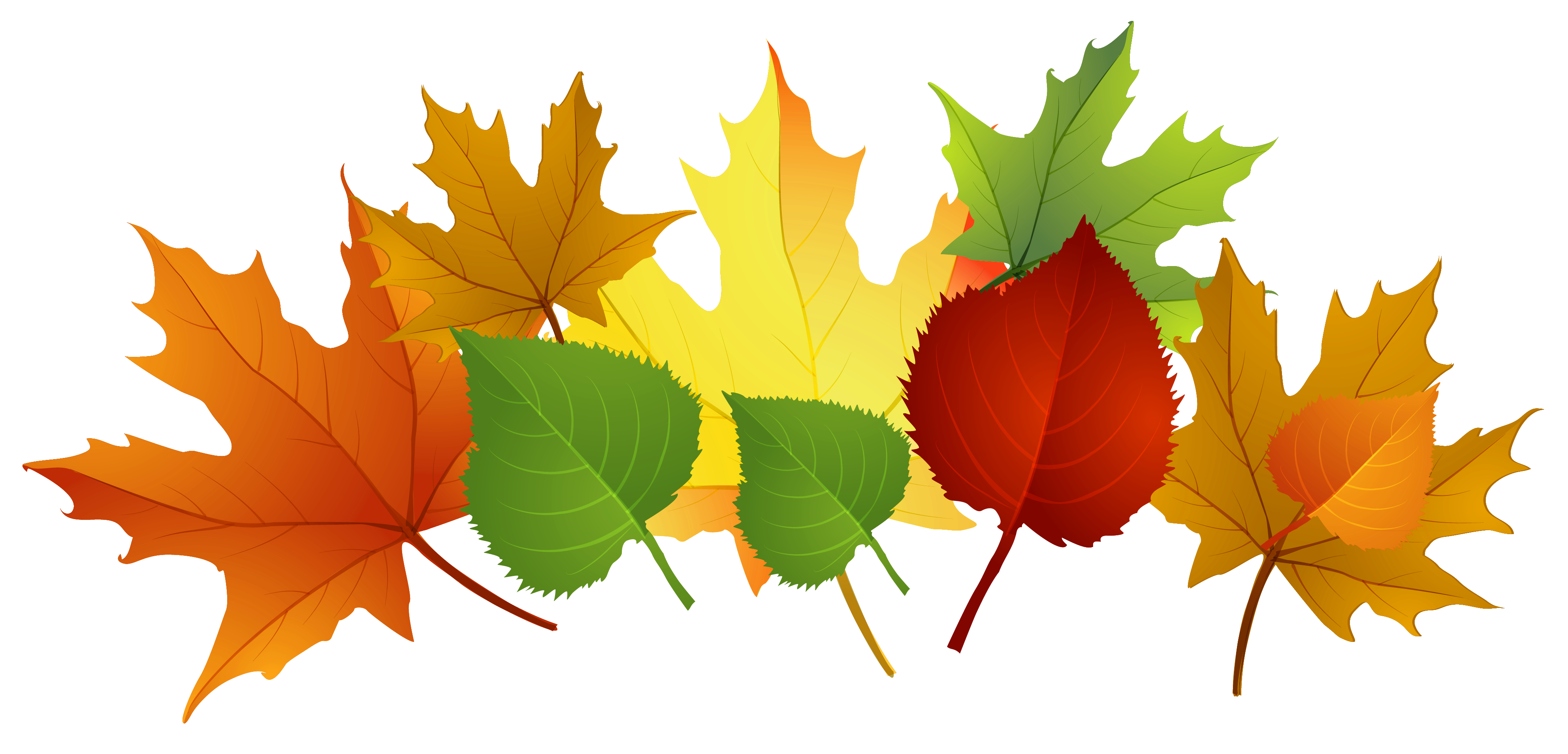 Yellow Autumn Leaves Clip Art – Clipart Free Download