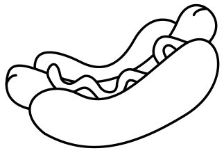 Hot dog clipart free