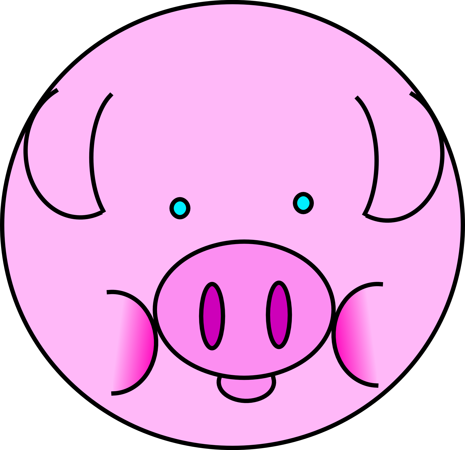 pig nose clipart - photo #16