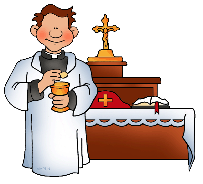 Catholic priest clipart
