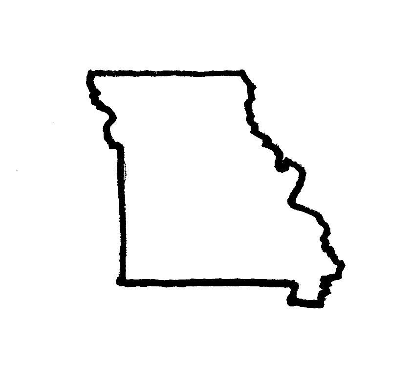 Best Photos of Missouri Map Outline - Missouri State Map Outline ...