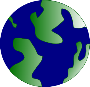 Pseudo Globe clip art Free Vector