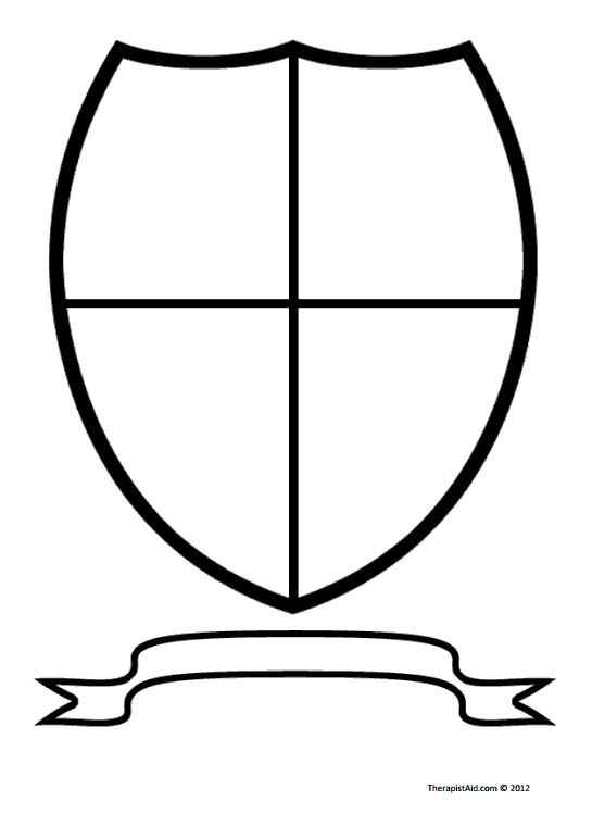 Coat of Arms / Family Crest (Worksheet) | Therapist Aid
