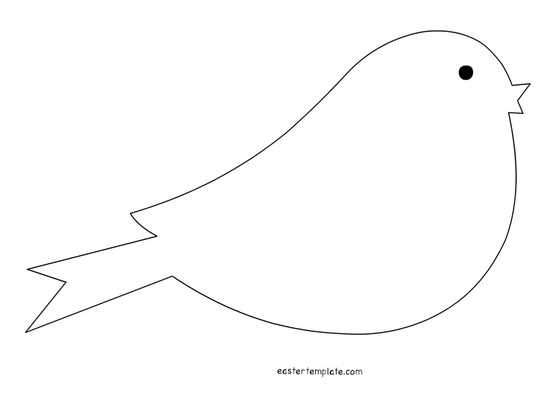 Bird Template Shapes - Easter Template