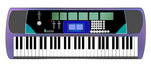 Clipart music keyboard