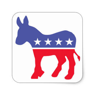 Democratic Party Donkey Symbol Stickers | Zazzle