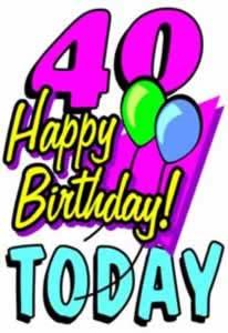 40th birthday clipart | Hostted