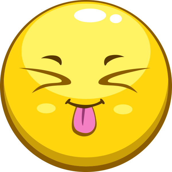 Yellow Tongue-Out Smiley - Facebook Symbols and Chat Emoticons