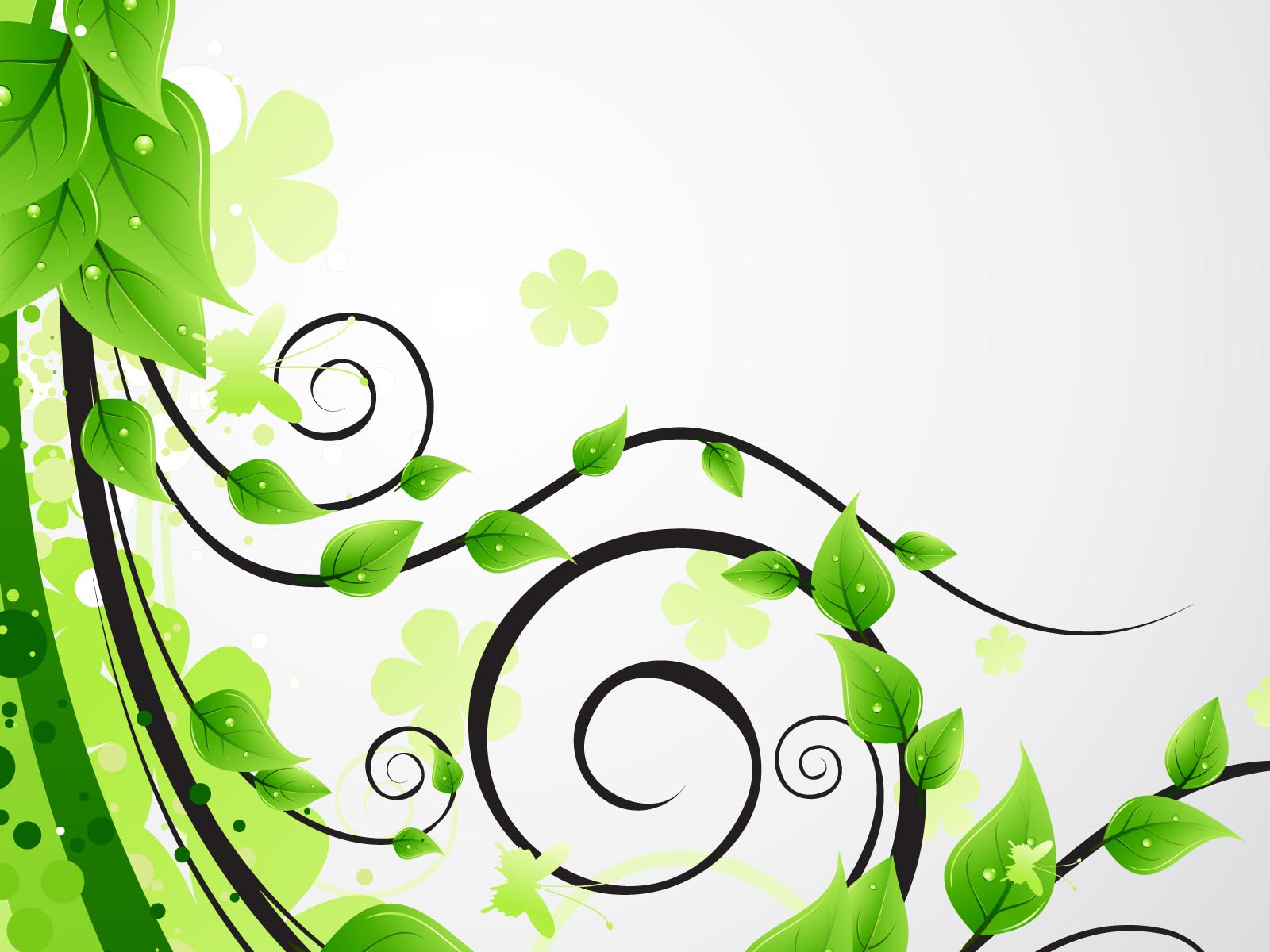 Green Floral Designs - ClipArt Best