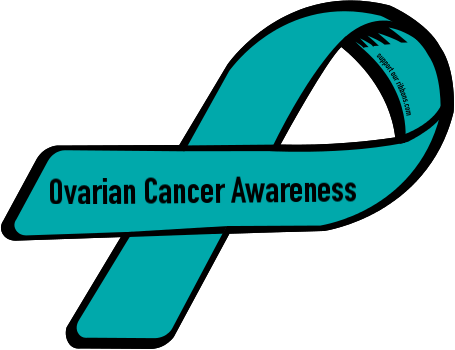 Custom Ribbon: Ovarian Cancer Awareness