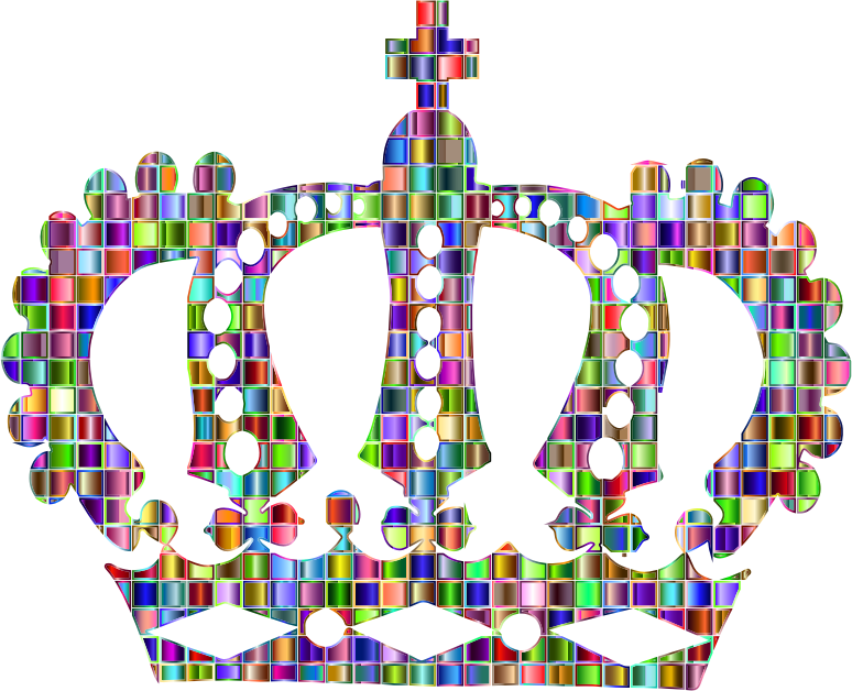 Clipart - Chromatic Mosaic Royal Crown