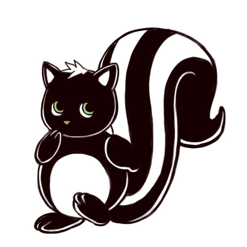 Skunk clip art at vector clip art free image #24551