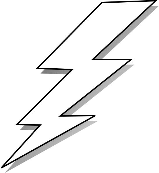 Printable Lightning Bolt