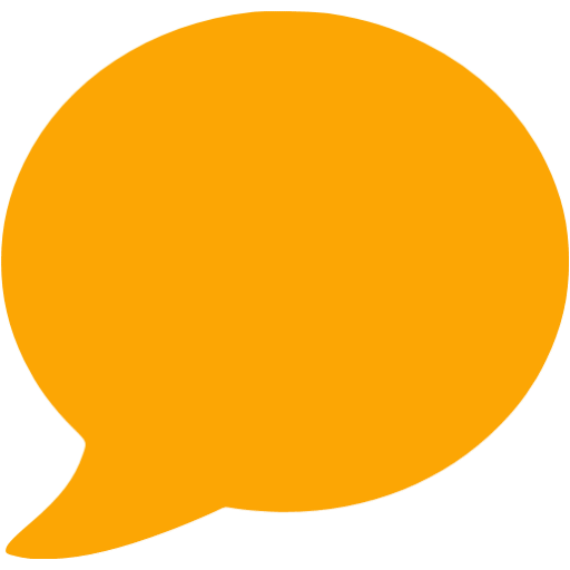 Orange speech bubble icon - Free orange speech bubble icons