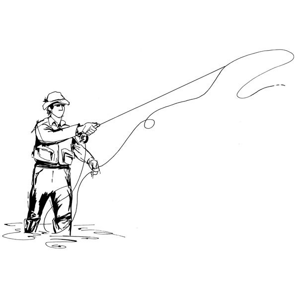 fly fishing clipart images - photo #48