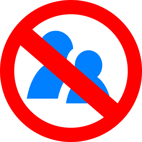 No Talking Symbol Clip Art - vector clip art online ...