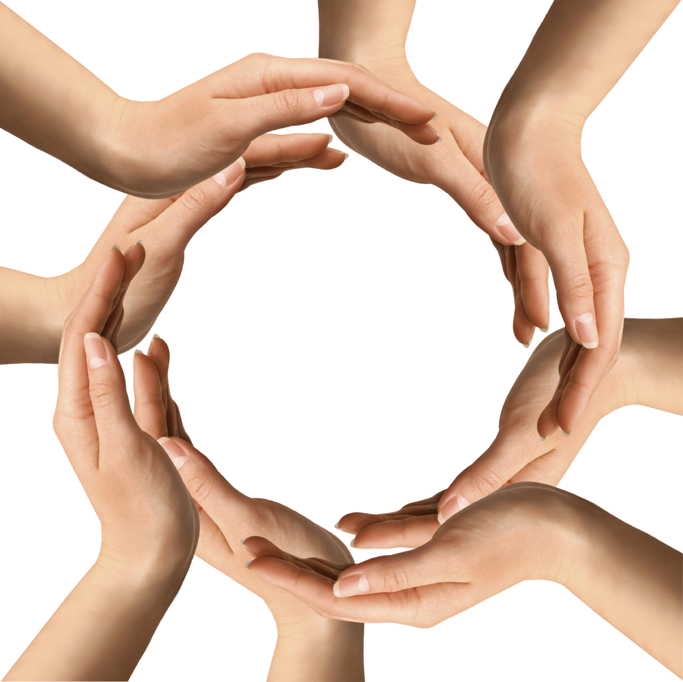 Circle Of Hands Clip Art Vector Online Royalty Free