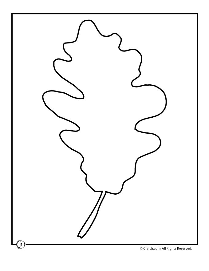 clip art oak leaf outline - photo #17