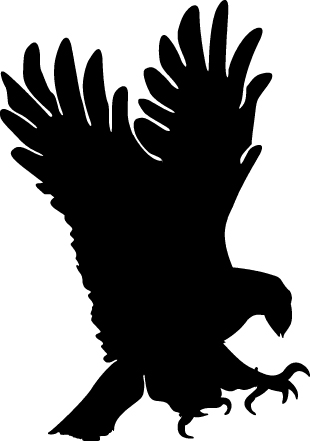 Eagle Silhouette White Logo - ClipArt Best