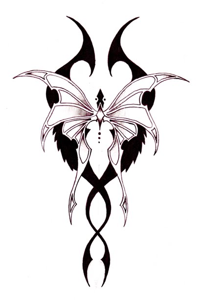 Cool Example Design of Tribal Butterfly Tattoo - ClipArt Best - ClipArt Best