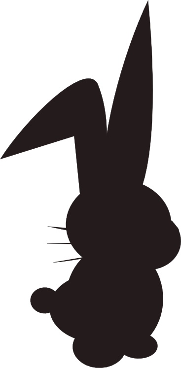 clipart image easter bunny silhouette - photo #32
