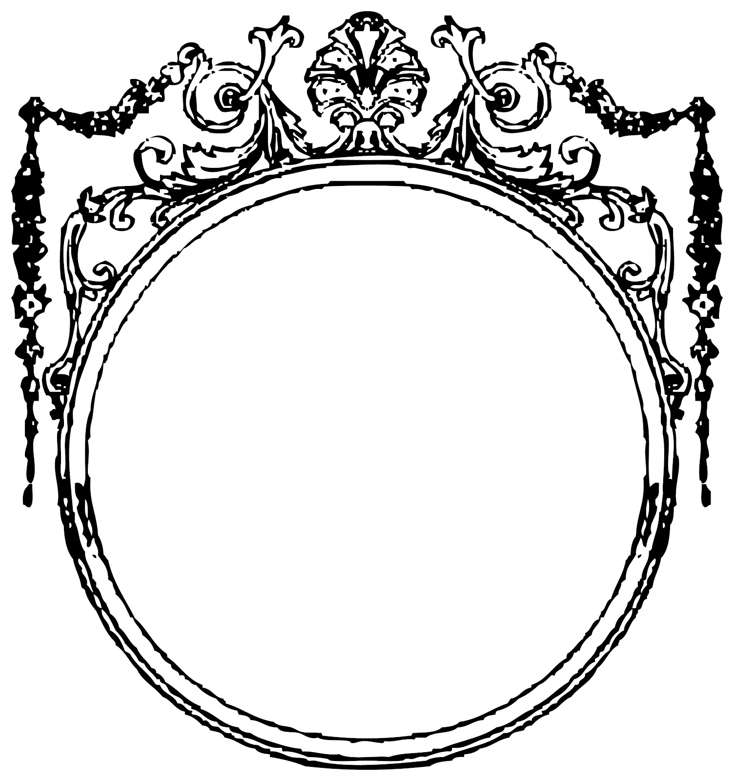 damask frames clip art vector - photo #48