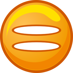 Equals Sign Orange Round Icon clip art - vector clip art online ...
