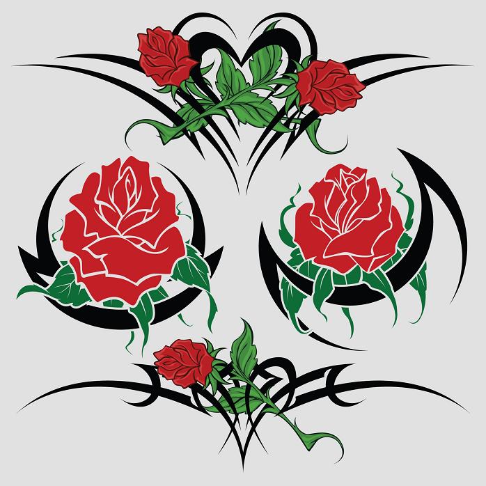 Tribal Rose Tattoos - ClipArt Best