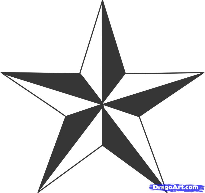 837 views How to Draw a Nautical Star, Step by Step, Tattoos, Pop Culture ...