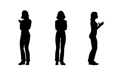 Silhouette of people standing in line - 2153435 | Shutterstock Footage